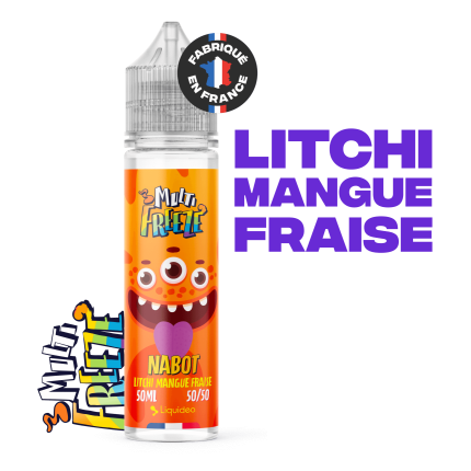E-Liquide Freeze Nabot Litchi Mangue Fraise 50ml